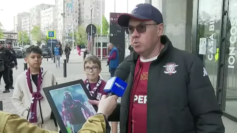 Secvențe emoționante din Giulești, în onoarea lui Aaron Boupendza